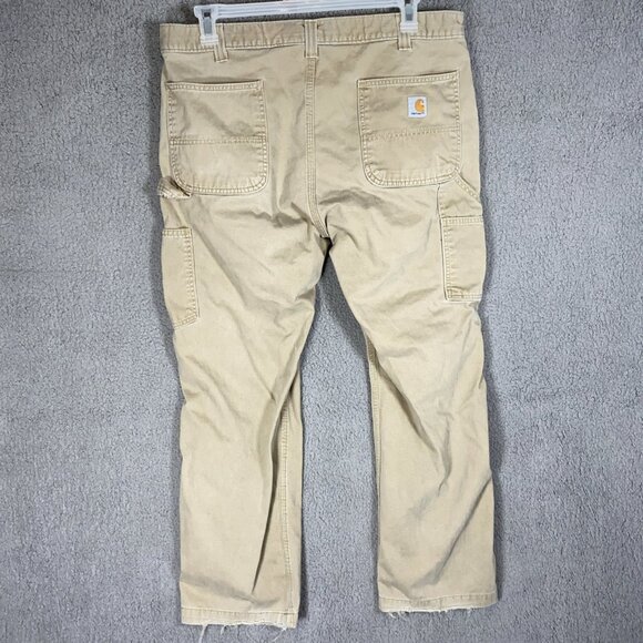Carhartt Relaxed Straight Twill Dungaree Bundle 2 Work Pants Men 38X30 Utility - Picture 5 of 16
